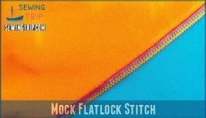 mock flatlock stitch