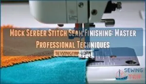 mock serger stitch seam finishing