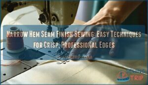 narrow hem seam finish sewing