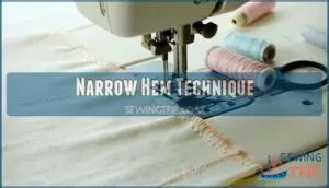 narrow hem technique