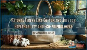 natural fibers like cotton and jute for breathability and eco-friendliness