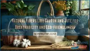 natural fibers like cotton and jute for breathability and eco-friendliness