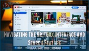 navigating the britbox interface and search feature
