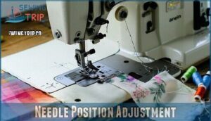 needle position adjustment