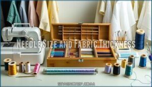 needle size and fabric thickness
