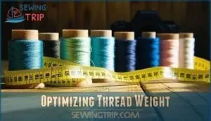 optimizing thread weight