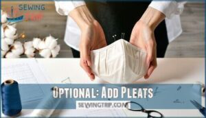 optional: add pleats