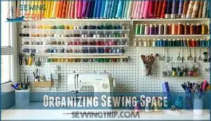 organizing sewing space