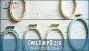 oval hoop sizes