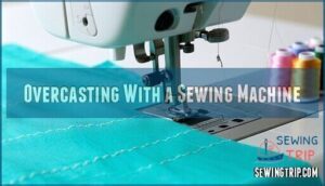 overcasting with a sewing machine
