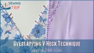 overlapping v neck technique
