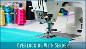 overlocking with serger