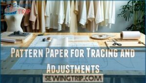 pattern paper for tracing and adjustments