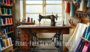 pedal-free sewing methods