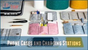 phone cases and charging stations