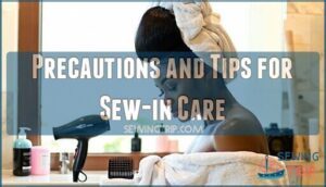 precautions and tips for sew-in care