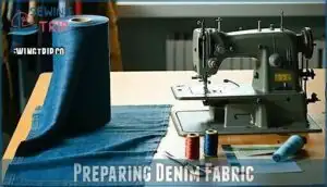 preparing denim fabric