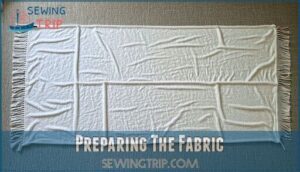 preparing the fabric