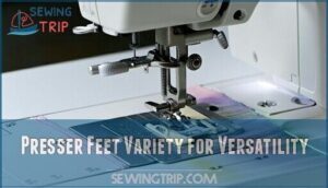 presser feet variety for versatility