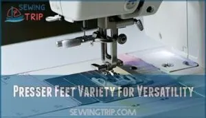 presser feet variety for versatility