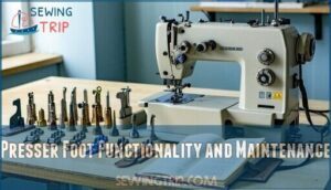 presser foot functionality and maintenance