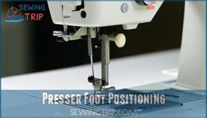 presser foot positioning