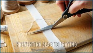 preventing elastic fraying