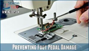 preventing foot pedal damage