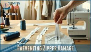 preventing zipper damage