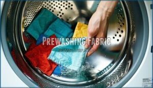 prewashing fabric