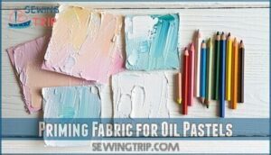 priming fabric for oil pastels