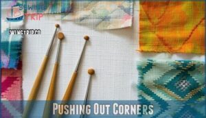 pushing out corners