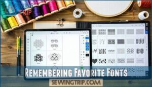 remembering favorite fonts