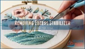 removing excess stabilizer