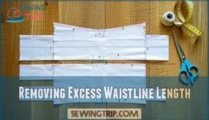 removing excess waistline length