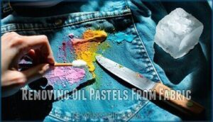 removing oil pastels from fabric