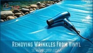 removing wrinkles from vinyl