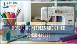 replacing needles and other consumables