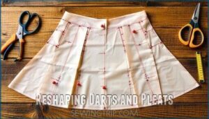 reshaping darts and pleats