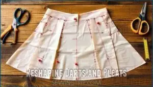 reshaping darts and pleats