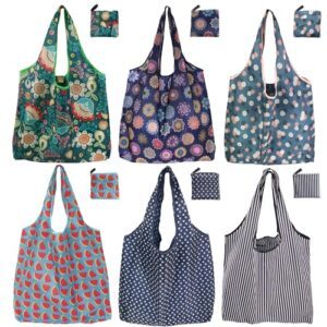 Reusable Grocery Bags, 6 Pack B0C1NLNJBY