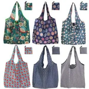 Reusable Grocery Bags, 6 Pack B0C1NLNJBY