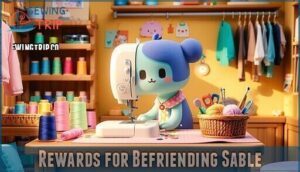 rewards for befriending sable