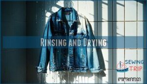 rinsing and drying