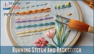 running stitch and backstitch