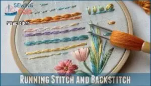 running stitch and backstitch