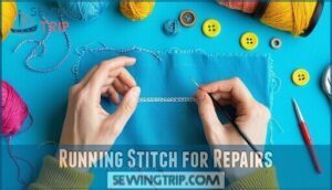 running stitch for repairs