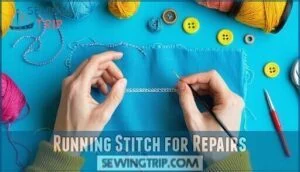 running stitch for repairs
