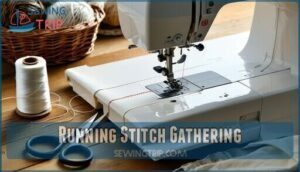 running stitch gathering
