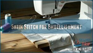 satin stitch for embellishment